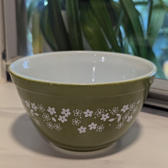 Pyrex Other - Vintage Pyrex 401 Avocado Green Bowl Spring Blossom Daisy Retro Boho Home Decor